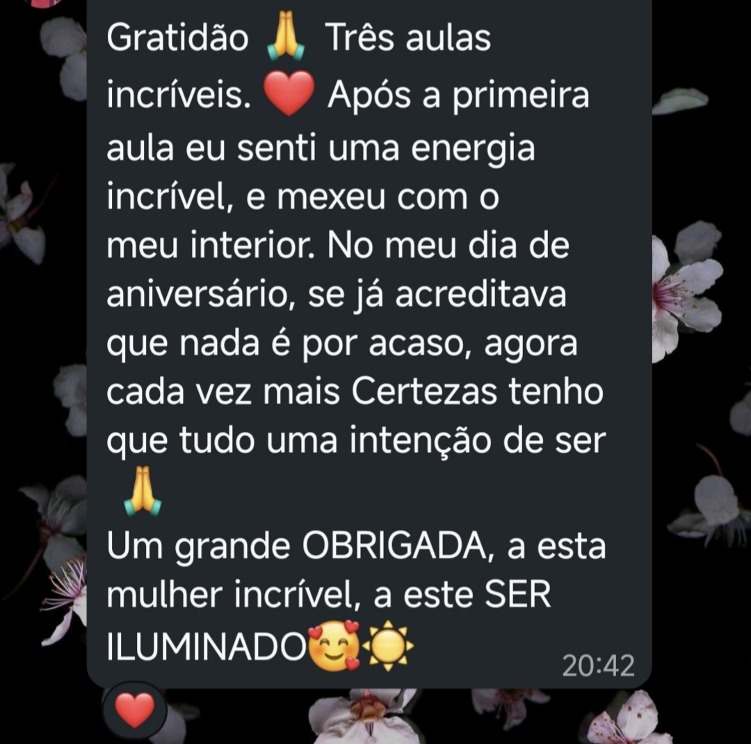 Testemunho Aluna Código da Riqueza Inspiração